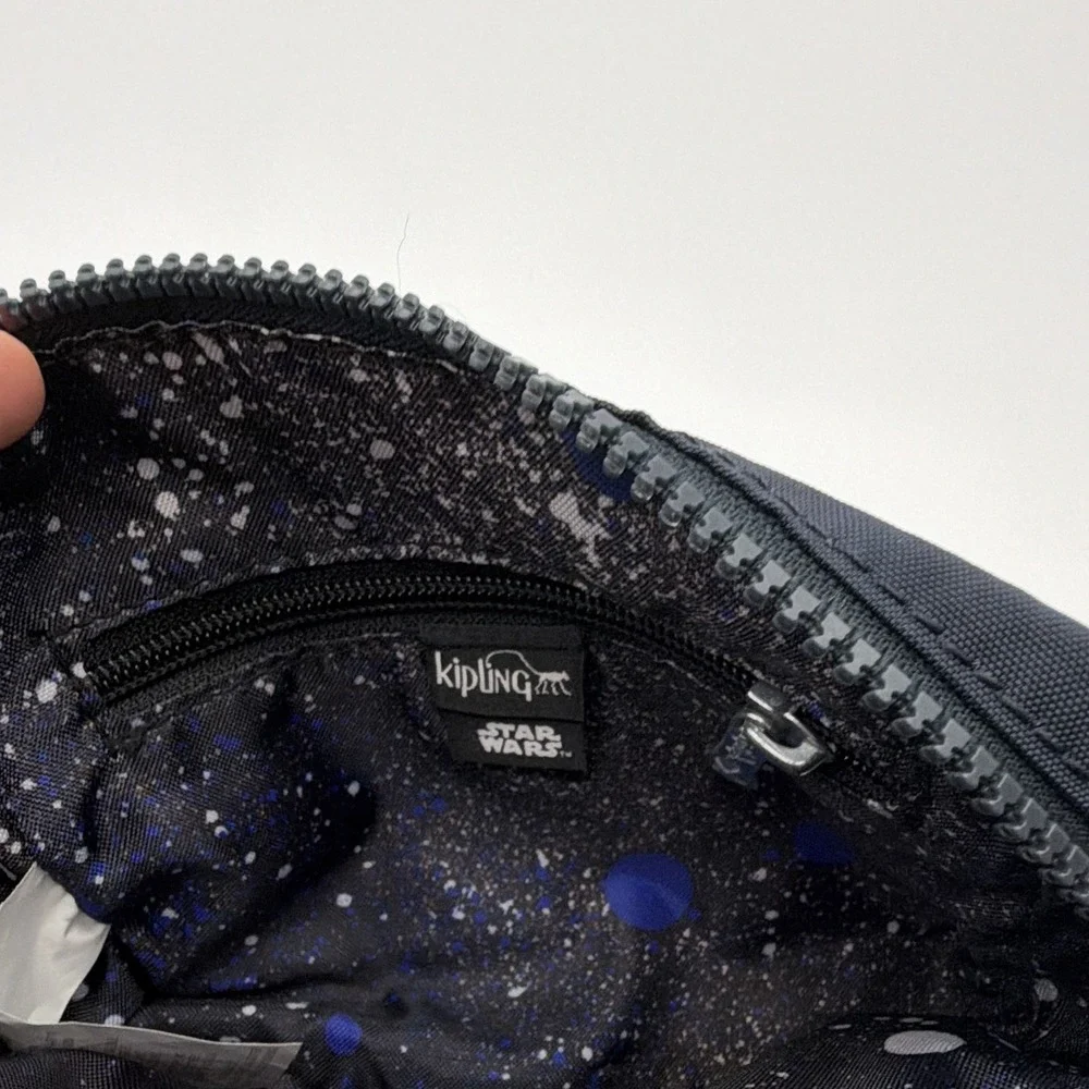 Kipling x Star Wars R2-D2 Glow In Dark Black Multicolor Zipper Elin Pouch